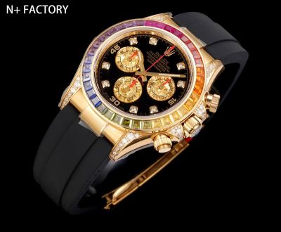 N Factory Rolex Daytona Rainbow Diamond Bezel 40mm 7750/4310/4131 Movement Watch